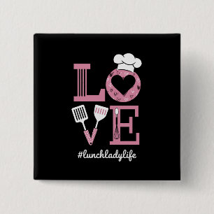 Liebe Mittagessen-Dame Leben Lustige Valentinstag  Button