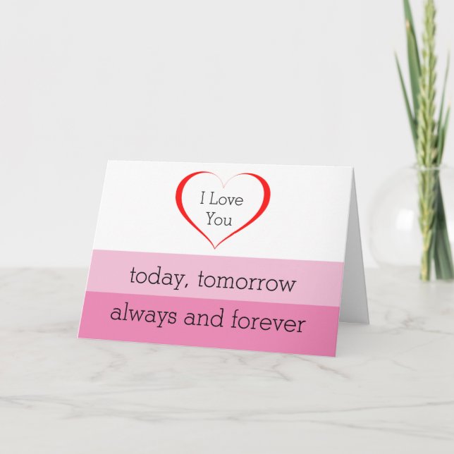 Liebe Moderne Valentinstag Grußkarte Karte (Vorderseite)
