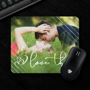 Liebe Modernes Urban Lässig Script Foto Mousepad
