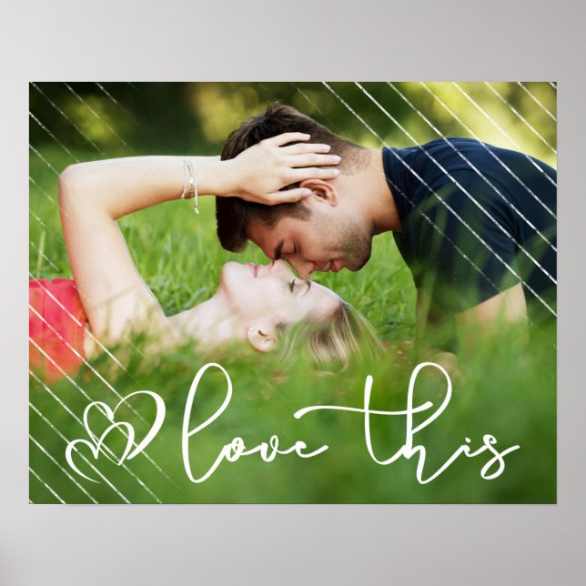 Liebe | Modernes Urban Lässig Script Foto Poster (Vorne)
