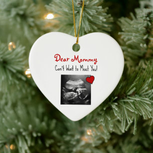 Liebe Mommy kann nicht warten, Sie zu treffen! Keramik Ornament