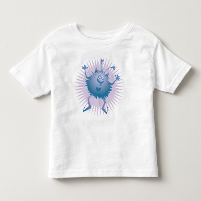 Liebe Monster Teemaschine Kleinkind T-shirt (Vorderseite)