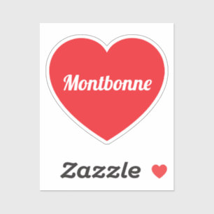 Liebe Montbonne individuell zugeschnittenes Vinyl- Aufkleber