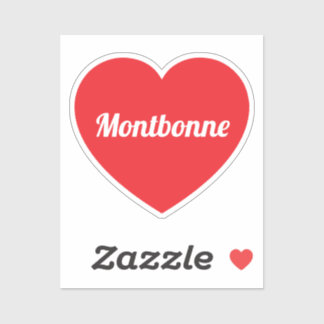 Liebe Montbonne individuell zugeschnittenes Vinyl- Aufkleber
