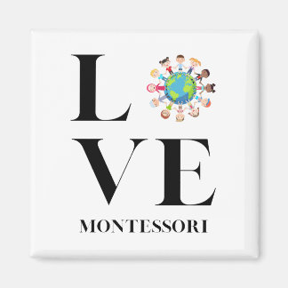 Liebe | Montessori | Kinder auf der ganzen Welt Magnet