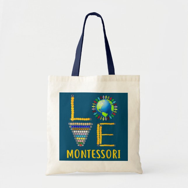 Liebe Montessori Lehrer Montessori Bildung Zurück Tragetasche (Vorne)
