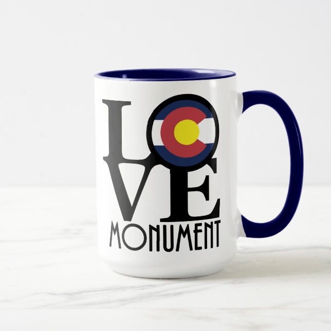 LIEBE Monument Colorado 15oz Tasse (Rechts)