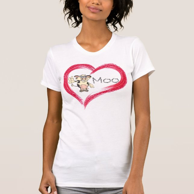 Liebe-MOO-Shirt T-Shirt (Vorderseite)