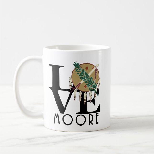 LIEBE Moore Oklahoma Kaffeetasse (Links)