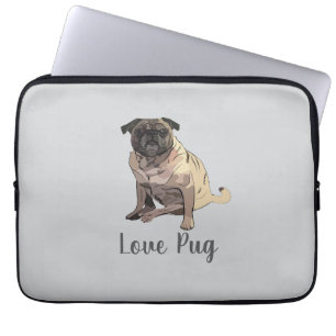 Liebe Mops Laptopschutzhülle
