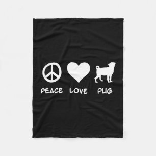 Liebe Mops Mops Dog Lovers Gift Fleecedecke