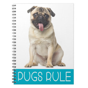Liebe Mops Welpen Dog Journal-Notebook Notizblock