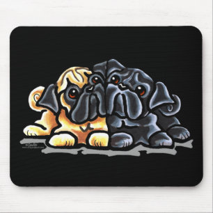 Liebe-Möpse Mousepad