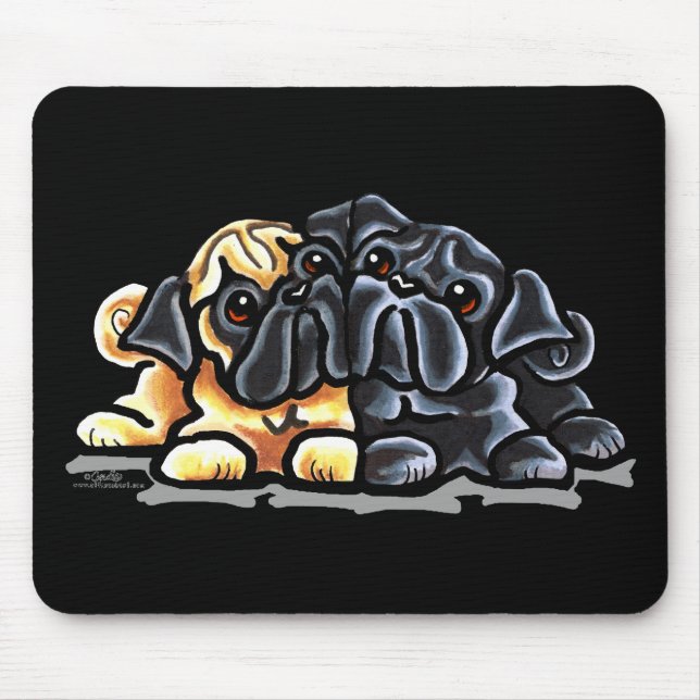 Liebe Möpsen Mousepad (Vorne)