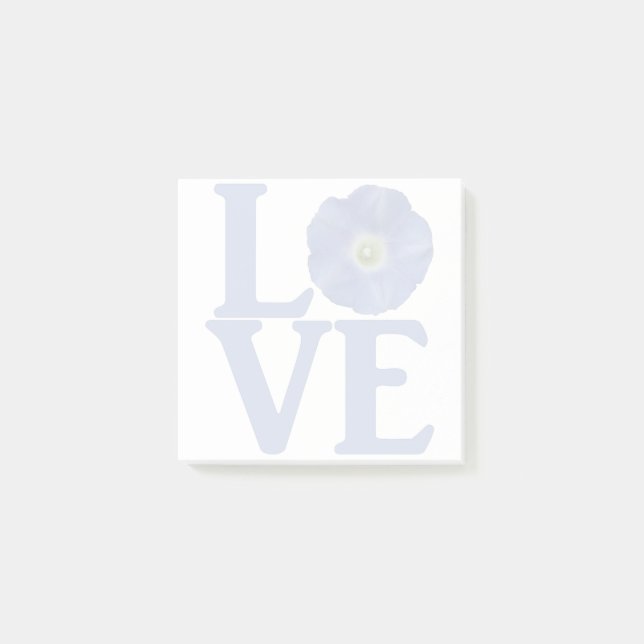 Liebe Morning Glory Classic Post-it Klebezettel (Vorderseite)