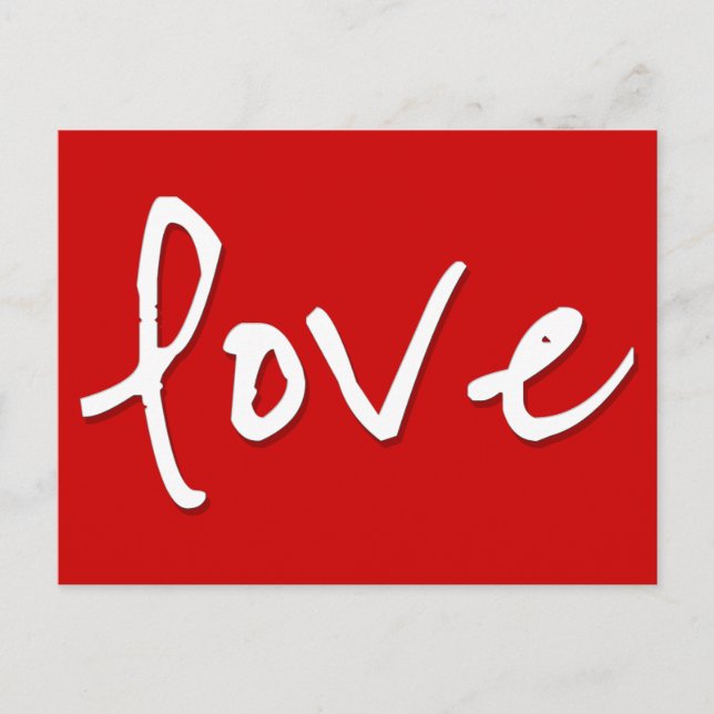 Liebe motivierend Postkarte (Vorderseite)