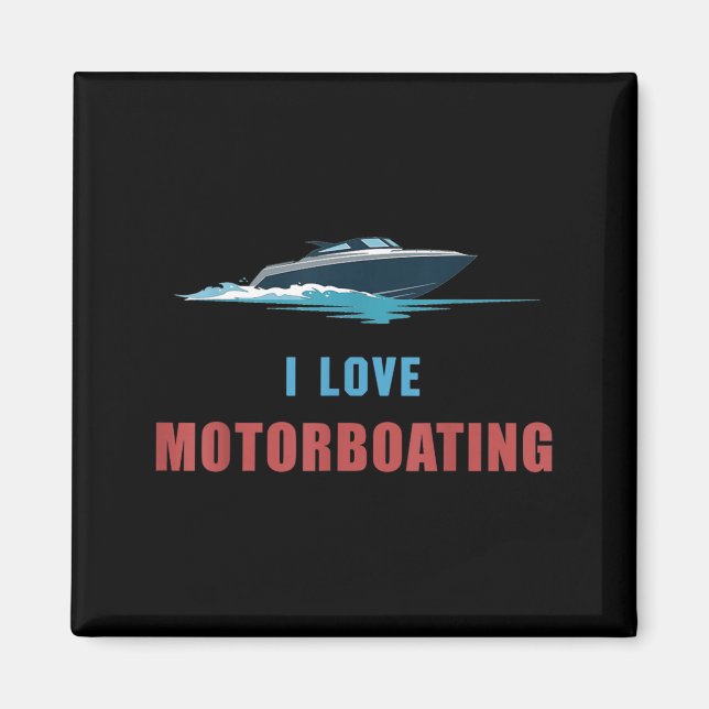 Liebe Motorboot Segelboot Boot Caparent Lehrer Magnet (Vorne)
