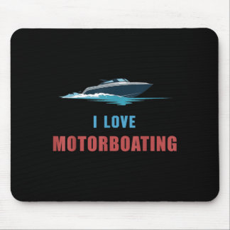 Liebe Motorboot Segelboot Boot Caparent Lehrer Mousepad