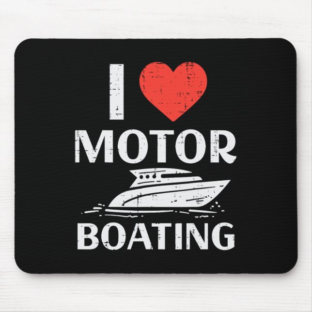 Liebe Motorboot Spaß B Mousepad (Vorne)