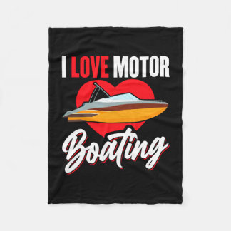 Liebe Motorbootfahren Bootsbesitzer Kapitän Leistu Fleecedecke