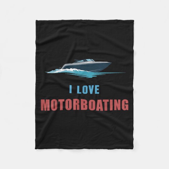 Liebe Motorbootsegelboot Boot Caparent Lehrer Fleecedecke (Vorderseite)