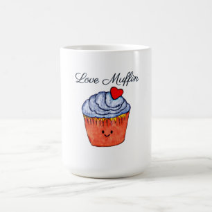 Liebe-Muffin-Blau Kaffeetasse
