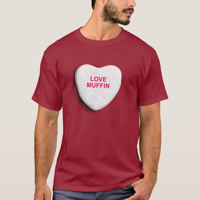 LIEBE-MUFFIN-SÜSSIGKEITS-HERZ T-Shirt (Vorderseite)