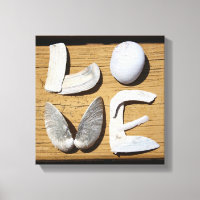 LIEBE Muschel Canvas