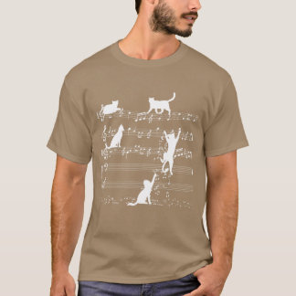 Liebe Music Cat Playing on Musical / T-Shirt