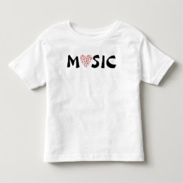 Liebe Music - Herzensmusik - Musiknoten Kleinkind T-shirt