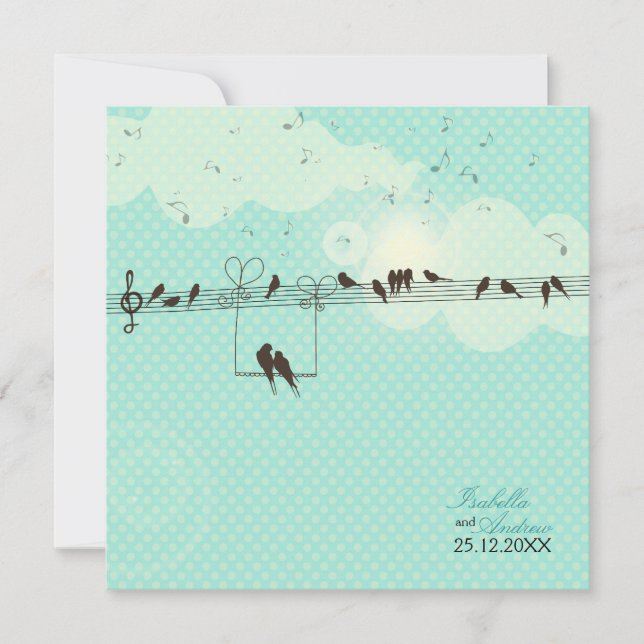 Liebe-Musik Einladung (Vorderseite)