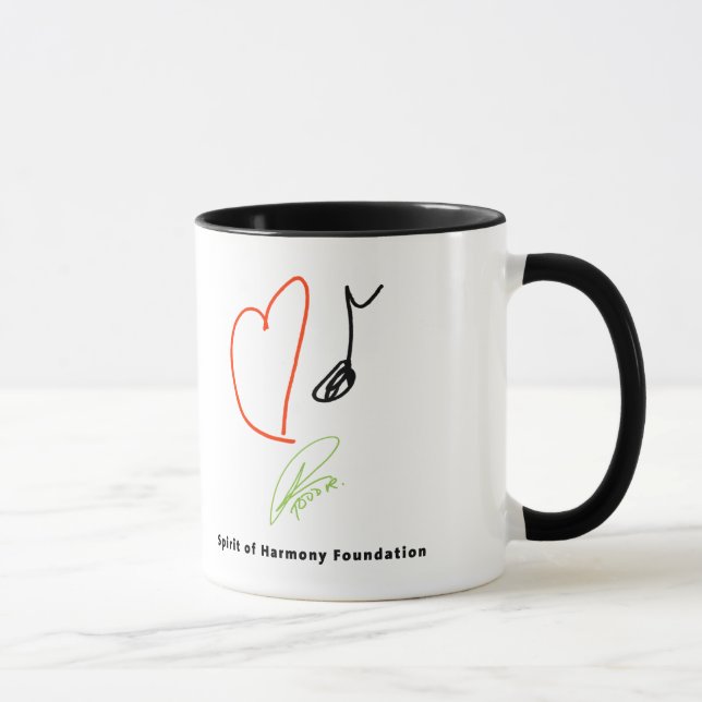Liebe-Musik-Kaffee-Tasse Tasse (Rechts)