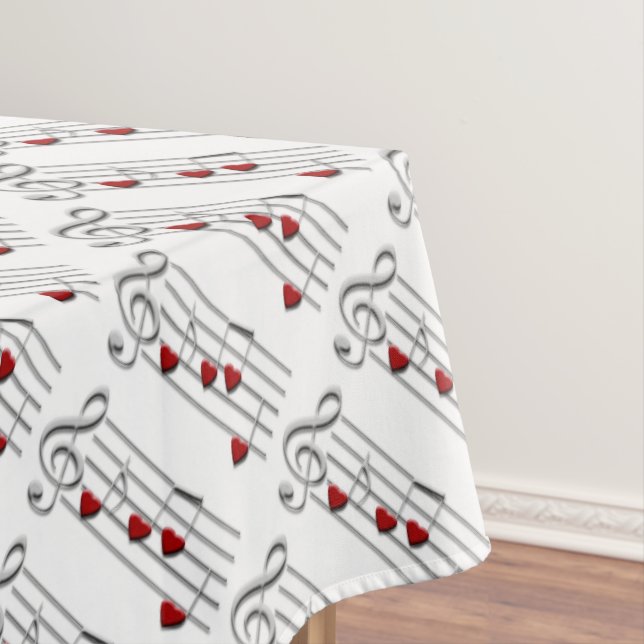 Liebe Musiknoten Tischdecke (Beispiel)