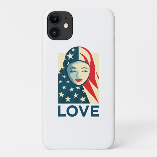 Liebe| muslimische Flüchtlinge Case-Mate iPhone Hülle (Rückseite)