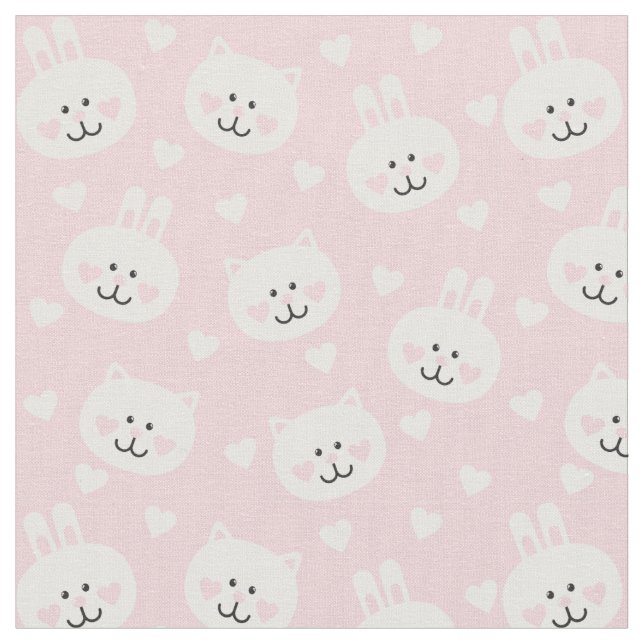 Liebe-Muster 2 Stoff (Nahaufnahme)