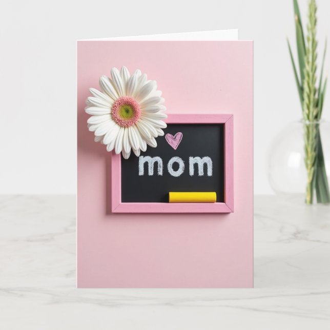 Liebe Mutter Blumen Kunstkarte Karte (Vorderseite)