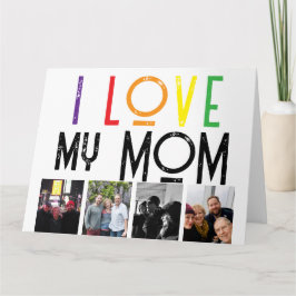 Liebe Mutter geklappte Grußkarte Karte