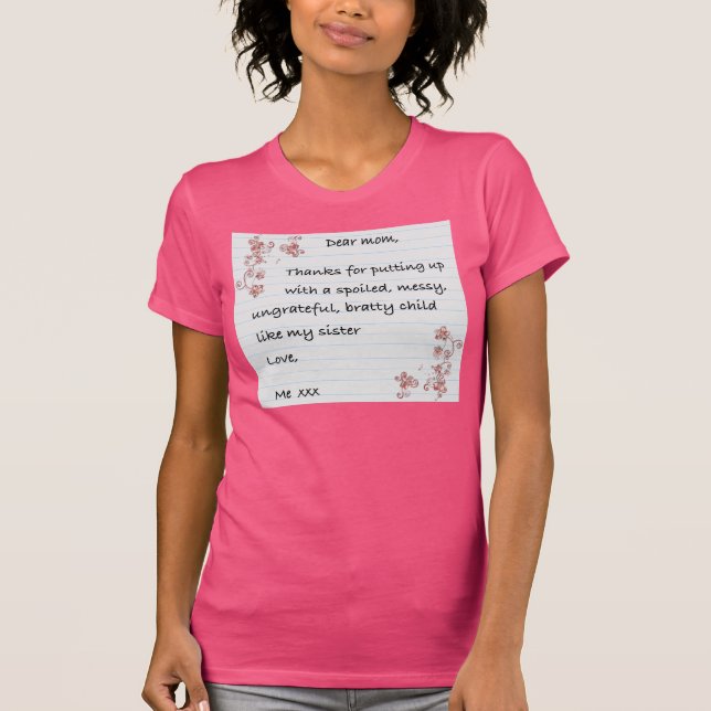 Liebe Mutter.T - Shirt. T-Shirt (Vorderseite)