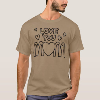 Liebe Mutterretro T-Shirt