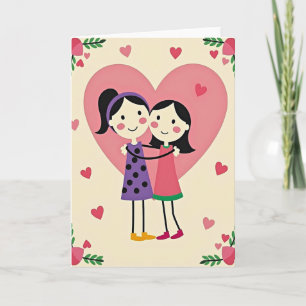 Liebe Muttertagsfiguren Karte