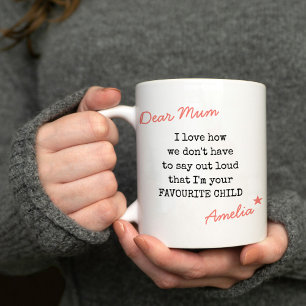 Liebe Mutti Lieblingskind Schreibmaschine Typograf Kaffeetasse