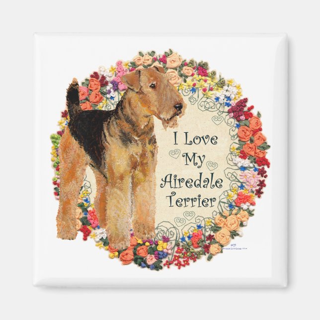 Liebe My Airedale Magnet (Vorne)