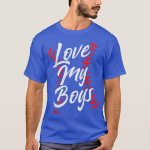 Liebe My Boys Baseball Schnürsenkel Niedlich Oma N T-Shirt