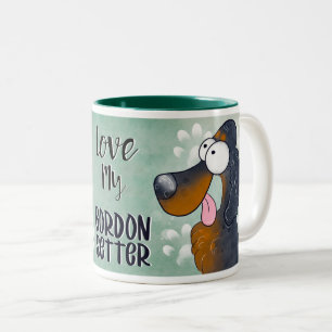 Liebe My Gordon Setter Cartoon 11oz Zweifarbige Tasse