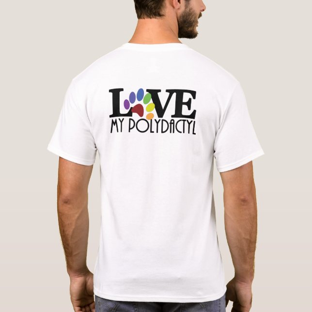LIEBE My Polydactyl T-Shirt (Rückseite)