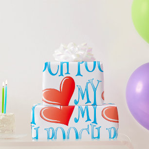 Liebe My Pooch Geschenkpapier