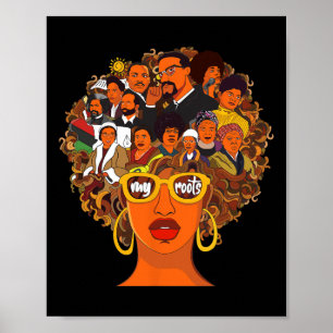 Liebe My Roots Back Power Black History Monat N Poster