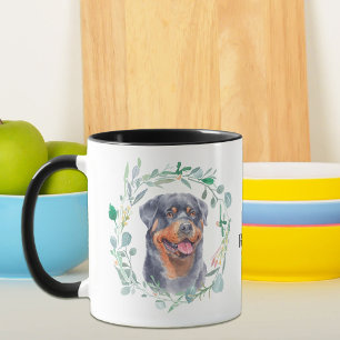 Liebe My Rottie Wreath Kaffee Tasse