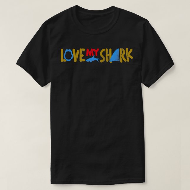 Liebe My Shark T-Shirt (Design vorne)