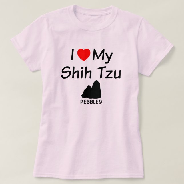 Liebe My Shih Tzu Dog T-Shirt (Design vorne)